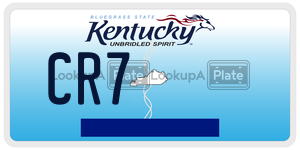 CR7  license plate in KY