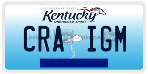 CRAIGM  license plate in KY
