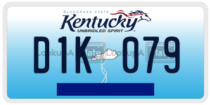 D1K079  license plate in KY