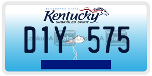 D1Y575  license plate in KY