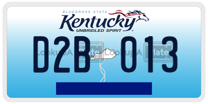 D2B013  license plate in KY