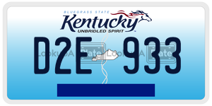 D2E933  license plate in KY
