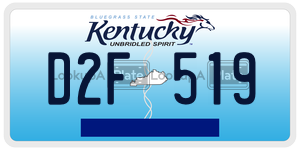 D2F519  license plate in KY