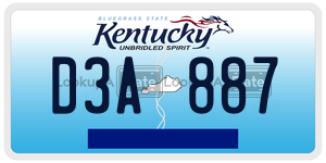 D3A887  license plate in KY