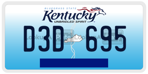 D3D695  license plate in KY