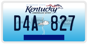 D4A827  license plate in KY