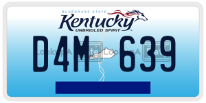 D4M639  license plate in KY