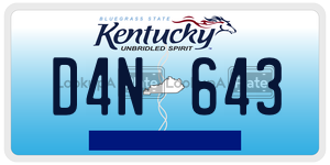 D4N643  license plate in KY