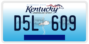 D5L609  license plate in KY