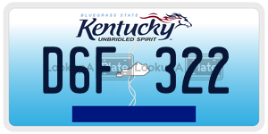 D6F322  license plate in KY