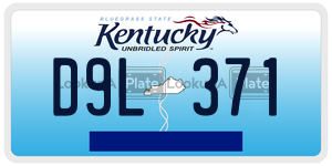 D9L371  license plate in KY