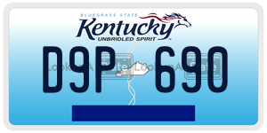 D9P690  license plate in KY