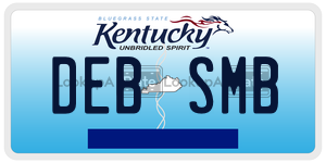 DEBSMB  license plate in KY