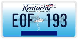 E0F193  license plate in KY