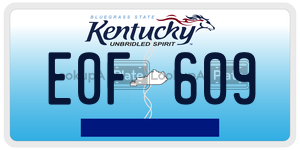 E0F609  license plate in KY