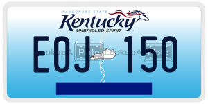 E0J150  license plate in KY