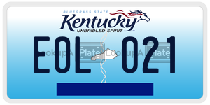E0L021  license plate in KY