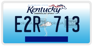 E2R713  license plate in KY
