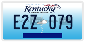 E2Z079  license plate in KY