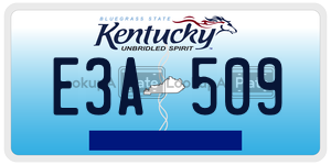 E3A509  license plate in KY