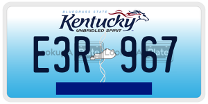 E3R967 license plate in Kentucky
