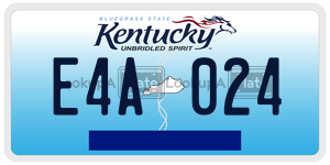 E4A024  license plate in KY