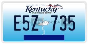 E5Z735 license plate in Kentucky