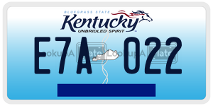 E7A022  license plate in KY