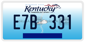E7B331  license plate in KY