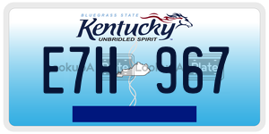 E7H967  license plate in KY