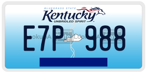 E7P988  license plate in KY
