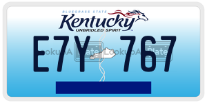 E7Y767  license plate in KY