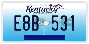 E8B531  license plate in KY