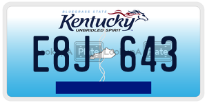 E8J643 license plate in Kentucky