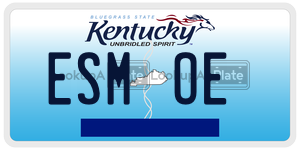 ESMOE  license plate in KY