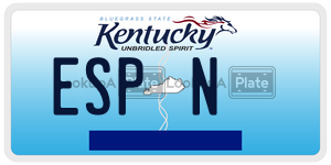 ESPN  license plate in KY