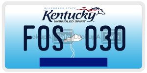 F0S030  license plate in KY