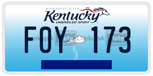 F0Y173  license plate in KY