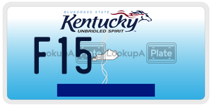 F15  license plate in KY