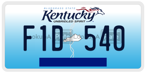 F1D540  license plate in KY