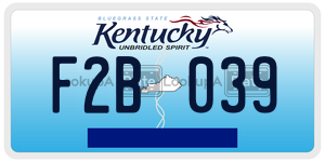 F2B039  license plate in KY