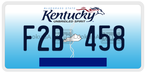 F2B458  license plate in KY