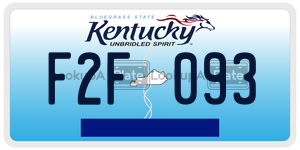 F2F093  license plate in KY