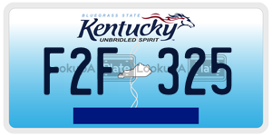 F2F325  license plate in KY