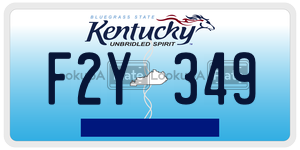 F2Y349  license plate in KY
