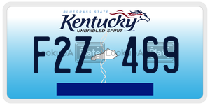 F2Z469  license plate in KY