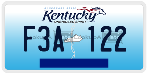 F3A122  license plate in KY