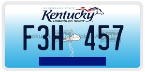 F3H457  license plate in KY