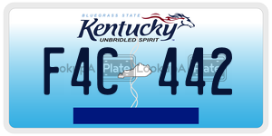 F4C442 license plate in Kentucky