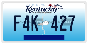 F4K427 license plate in Kentucky